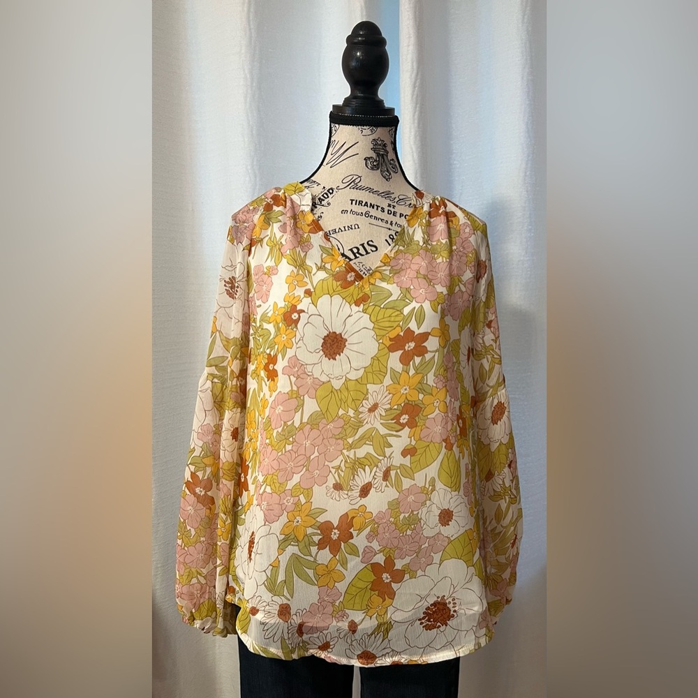 Floral Print Women's Top